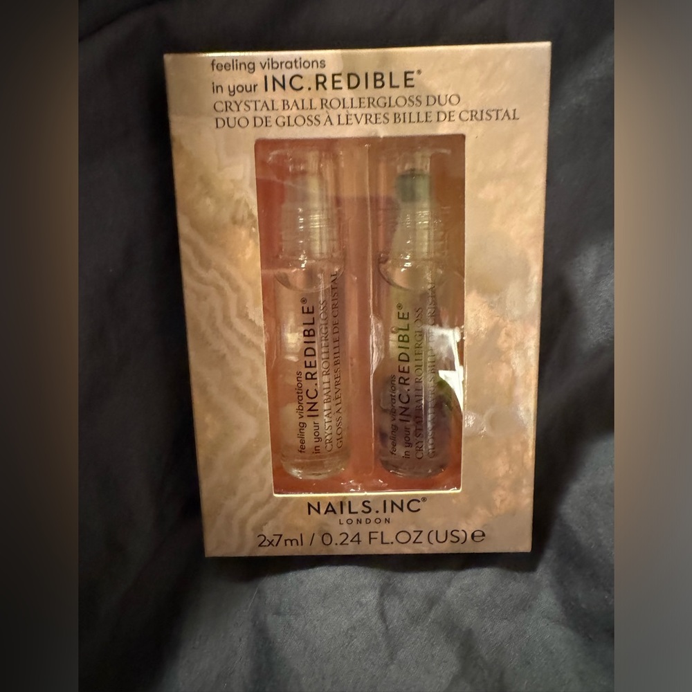 Nails INC Crystal Ball Rollergloss duo Factory Sealed